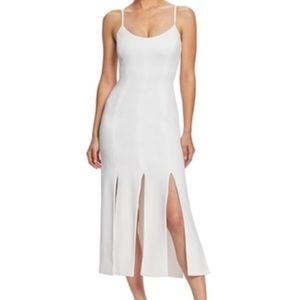 White dress the population Devon midi